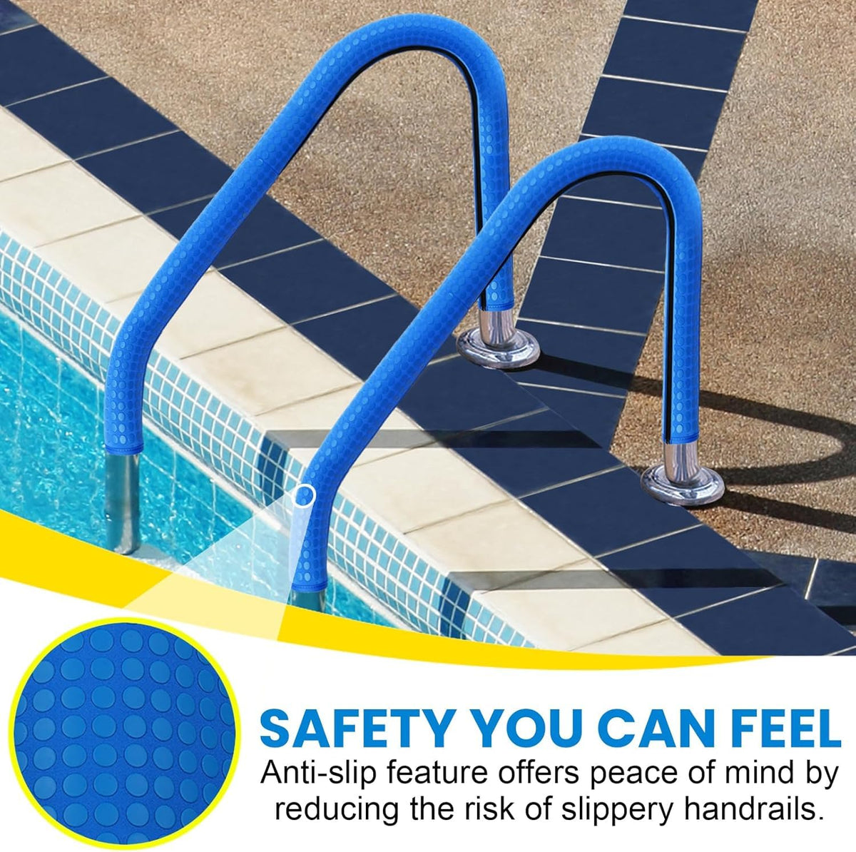 Clebay neoprene material provides durable, water- and sun-resistant protection for rails