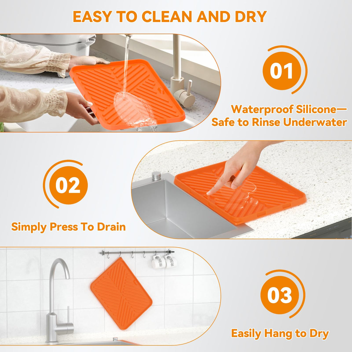 CLESOO silicone griddle tool mat utensil-rest keeps spatulas within easy reach.