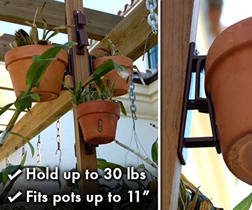 Mount Pot Latch Hangers on wood with the included screw for quick setup