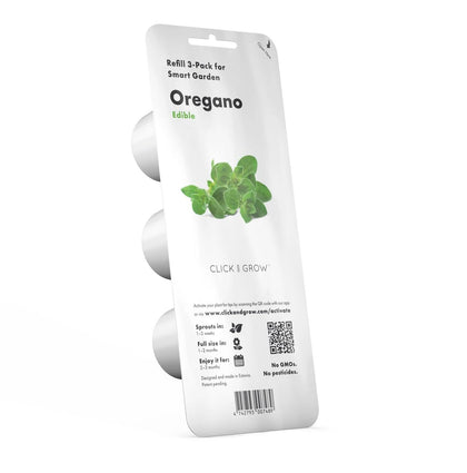 Click and Grow oregano pods insert: quick setup for fresh oregano at home.