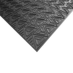 CLIMATEX scraper door mat with triangular ridges traps moisture at the entrance