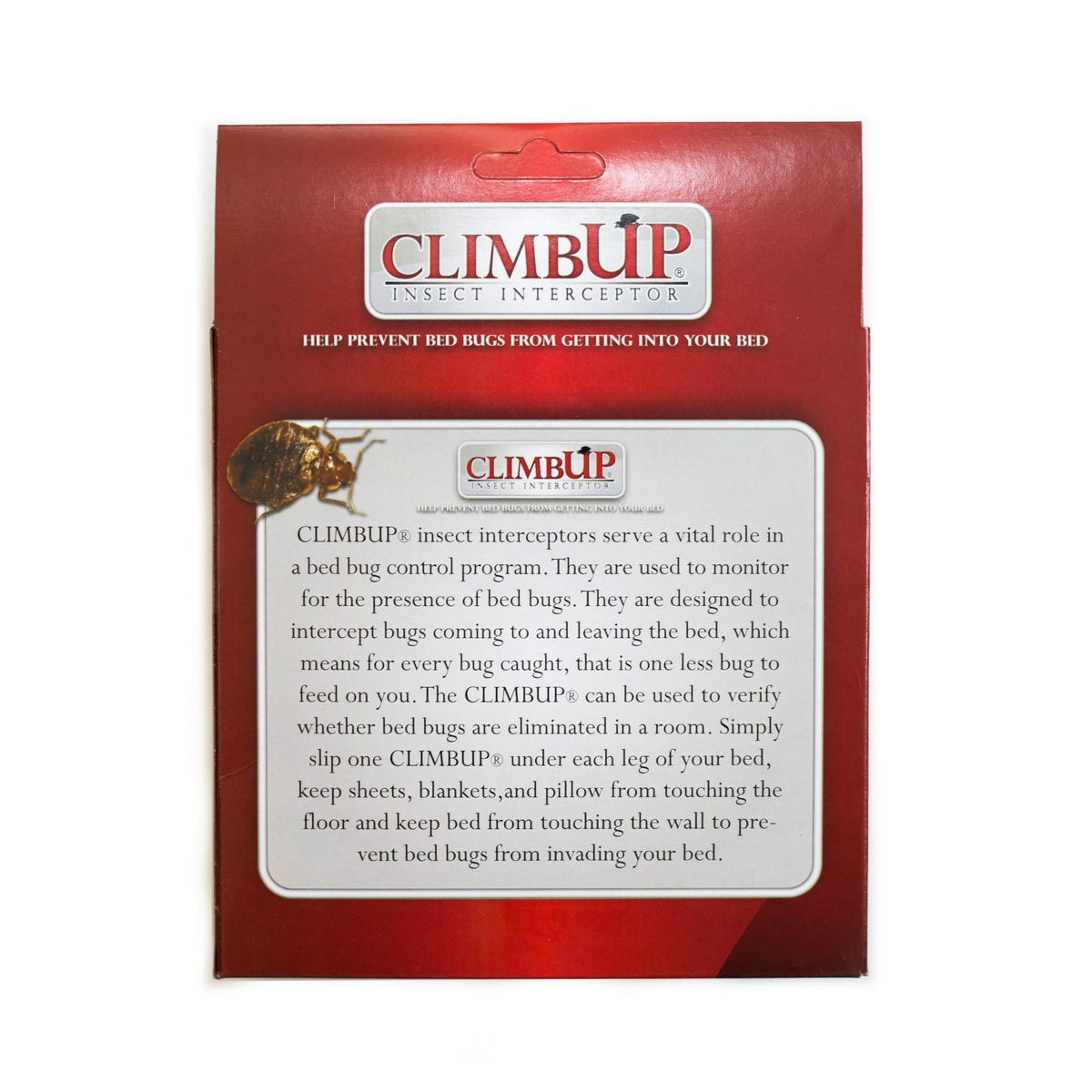 ClimbUp Interceptor outer-well closeup showing how bugs are redirected.