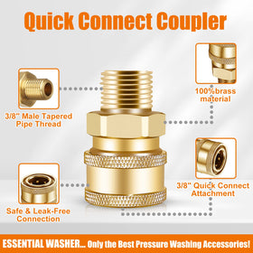 CLIO quick connect fittings compatible with hoses, reels, and pumps for versatile setups.