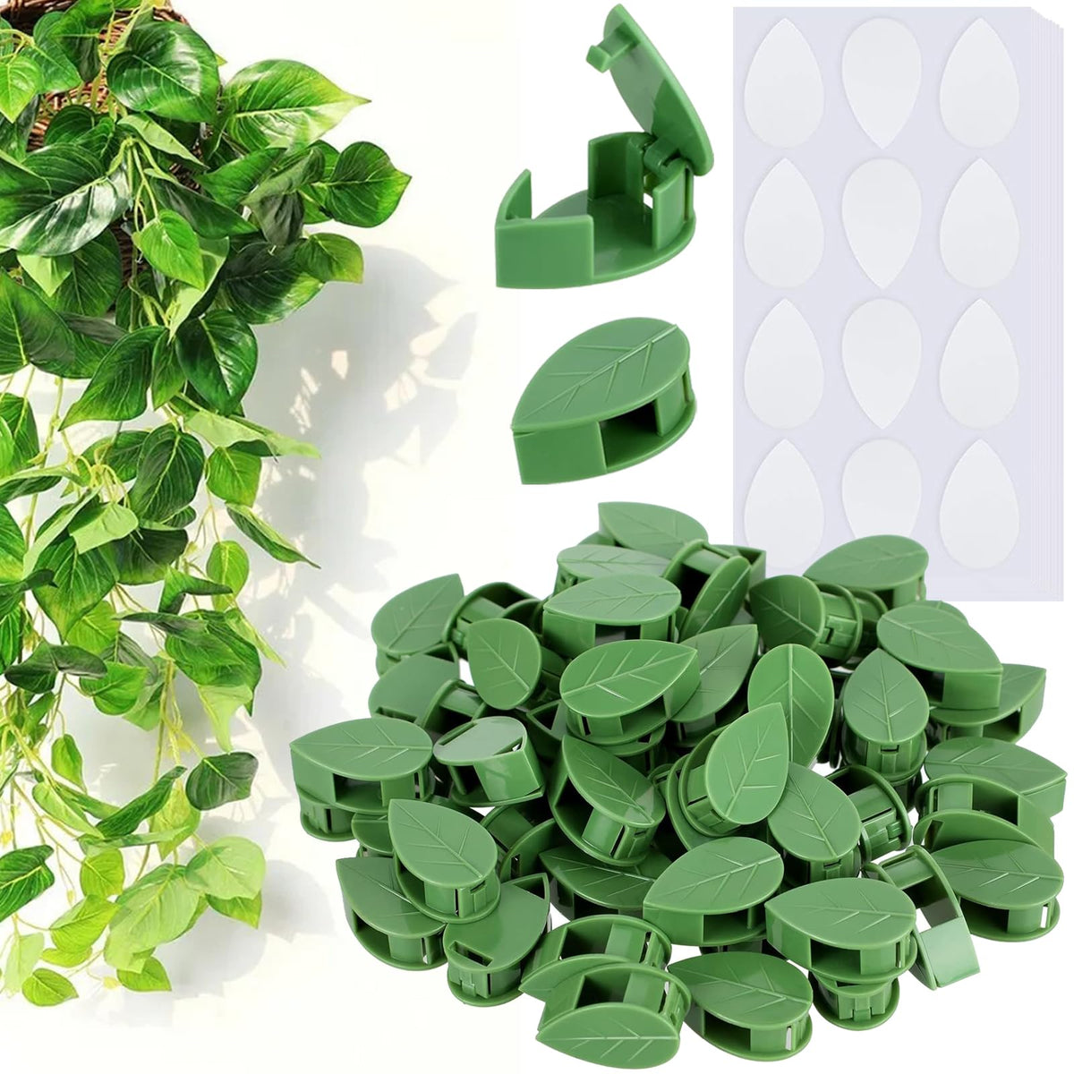 CllyCnny leaf-shaped plant clip for discreet vine support