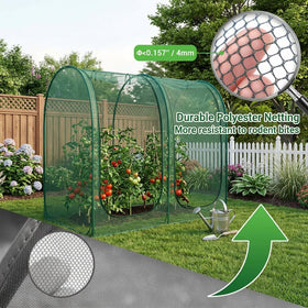 CLOCAL Crop Cage wind-stable bottom edge with stake holes for secure anchoring