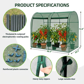 CLOCAL Crop Cage steel frame provides rust-resistant, durable garden protection