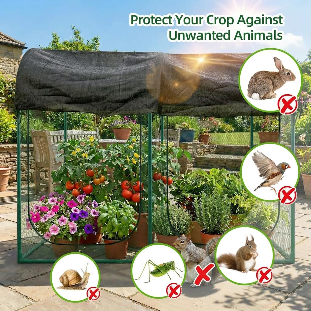CLOCAL Crop Cage with zippered door for easy pruning and harvesting