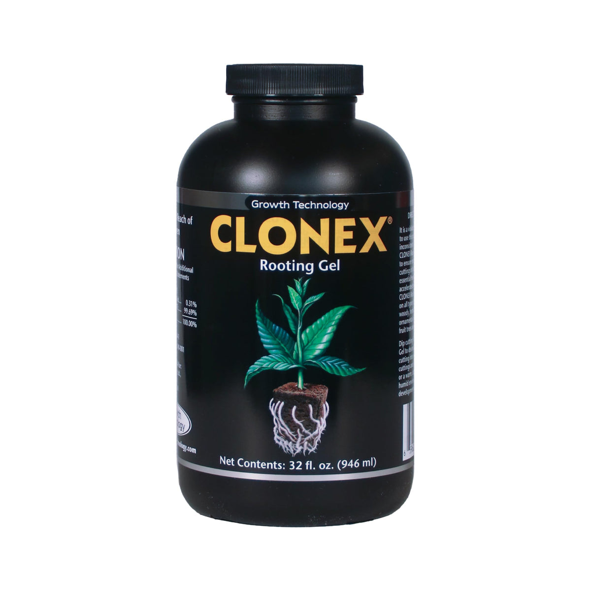 Clonex Rooting Gel bottle enables quick, reliable propagation for cuttings.