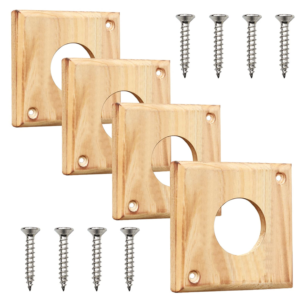 Cloud Fragrant 4-piece bluebird predator guard protects wooden boxes.