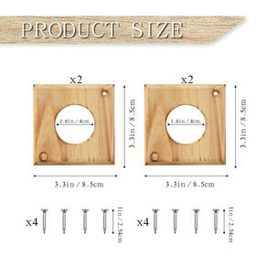 Cloud Fragrant wooden bird-house predator guard installs securely with included screws.