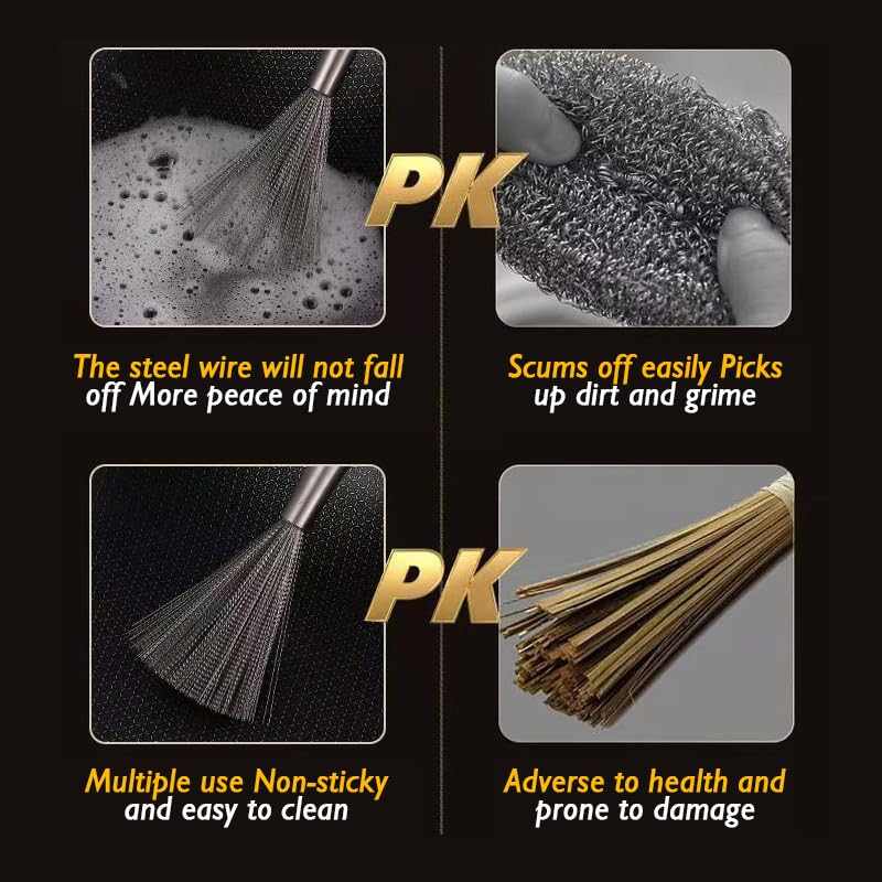 CloudMades dish brush ergonomic grip provides secure hold for scrubbing.