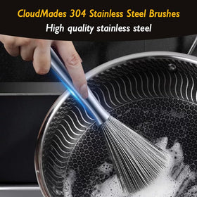 CloudMades dish brush hanging loop enables quick drying and easy storage.