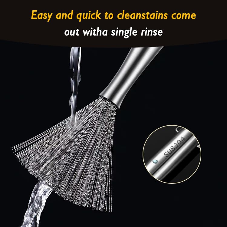 CloudMades dish brush rust-resistant bristles maintain cleaning power through daily use.