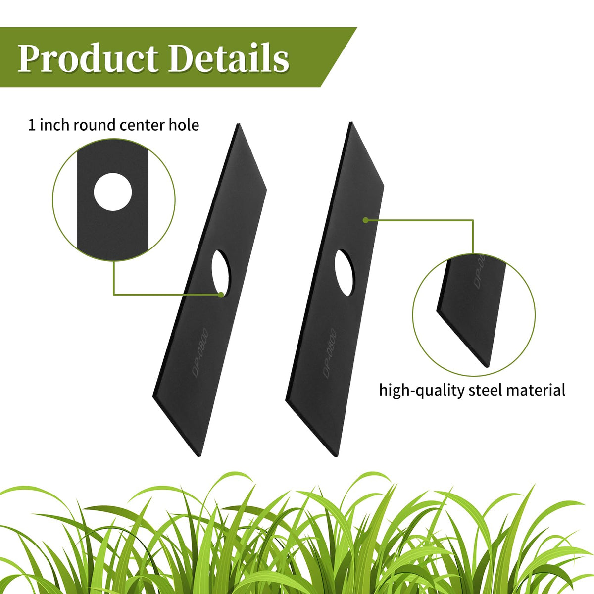 Two-pack CLSR2U AEB0800 edger blades ensure continuous edging