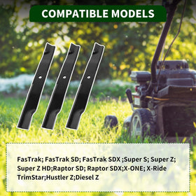 CLSR2U blade specs show 20-1/2 inch length, 2.50 width, 0.203 thickness, 5/8 center hole