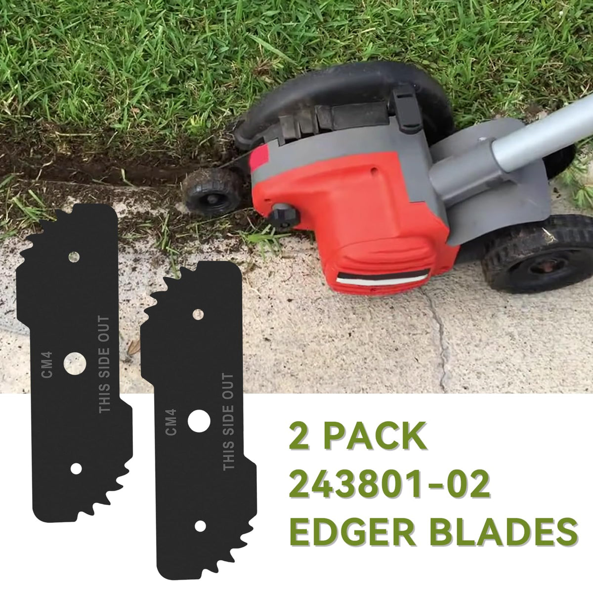 CLSR2U border-definition blade helps separate lawn from pavement with ease.