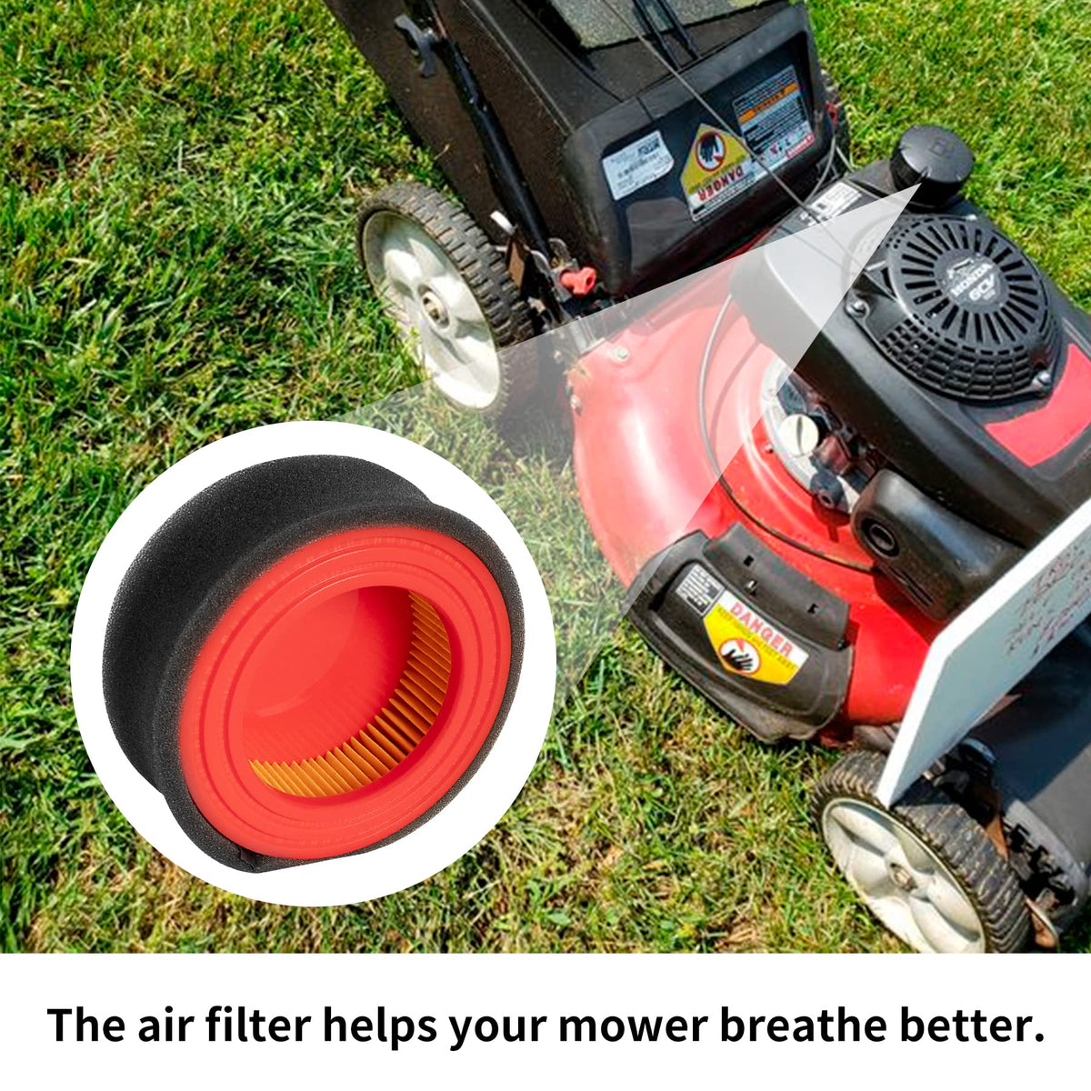 CLSR2U branding highlights compatibility with various lawncare mowers.