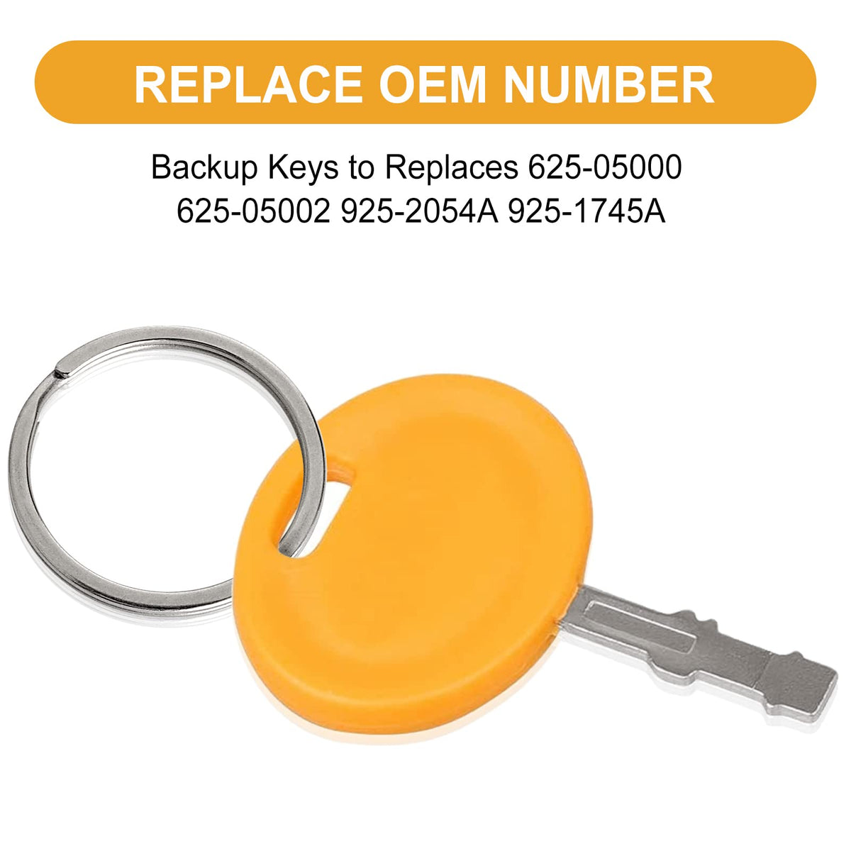 CLSR2U ignition keys compatible with Cub MTD show clear design and easy turning.