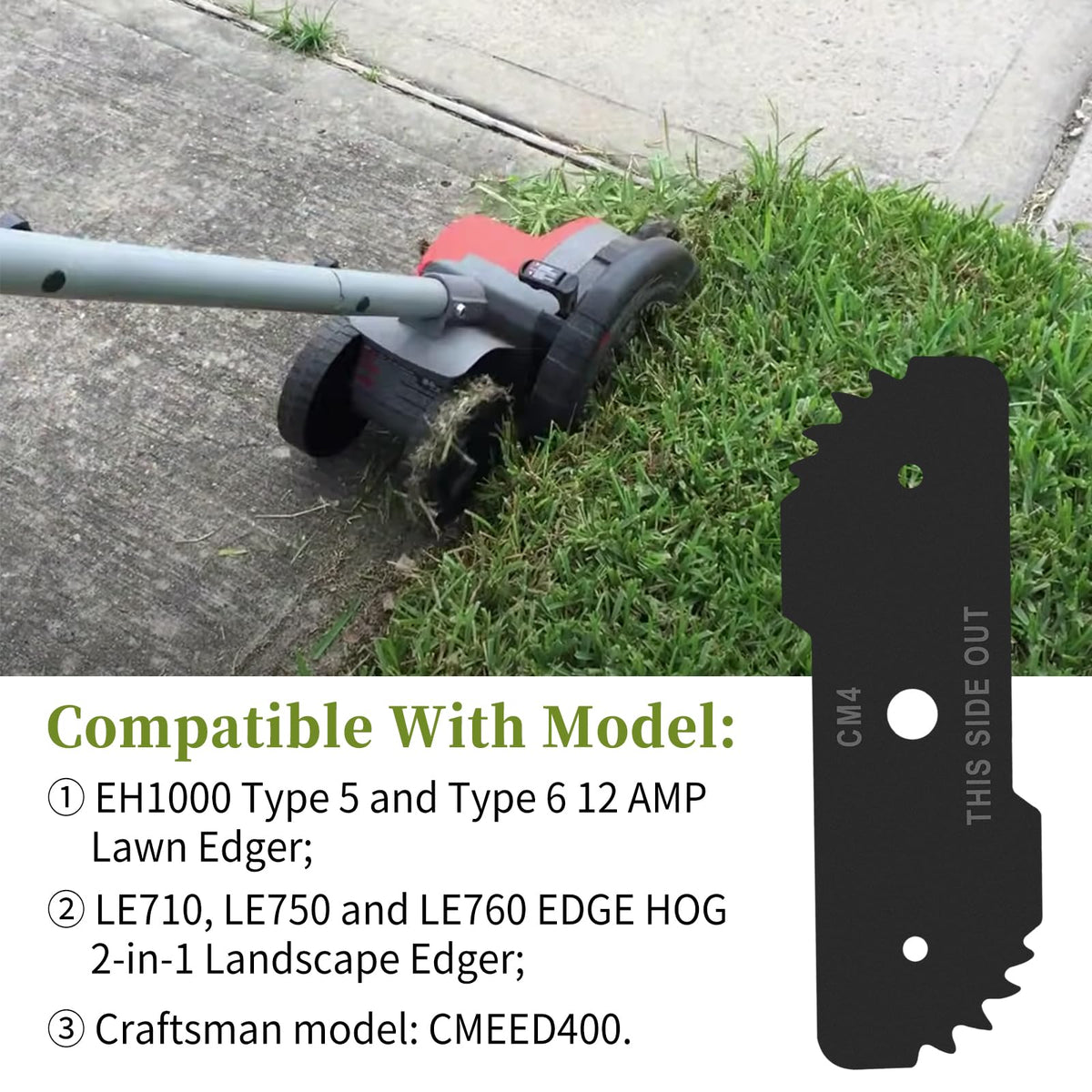 CLSR2U compatible edger blade works with LE750 Edge Hog for versatility.