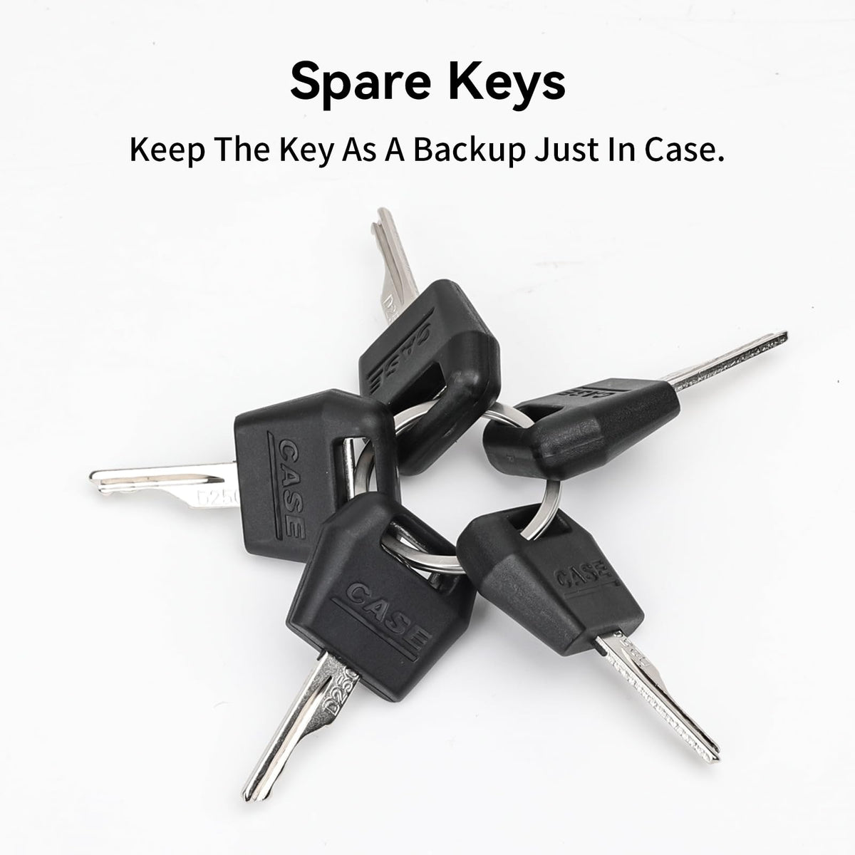 CLSR2U D250 keys for Case loaders providing reliable starts.
