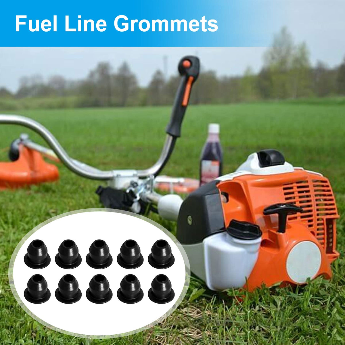 This CLSR2U grommet dimensions: half-inch height and one-fifth inch hole.
