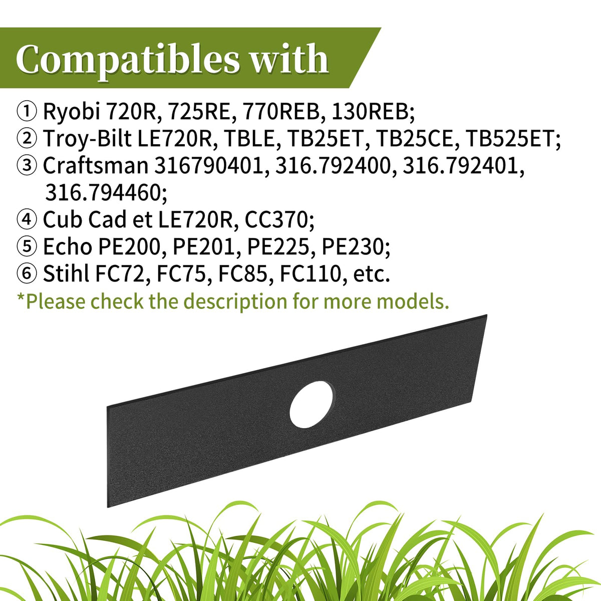 Close-up of CLSR2U 65Mn spring steel blade highlighting durability.