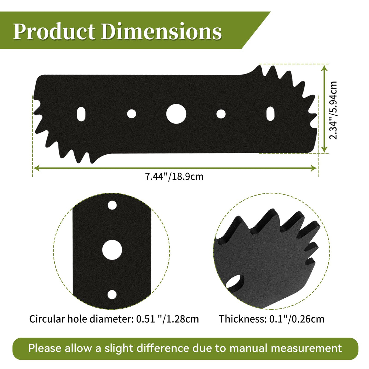 CLSR2U hardened steel blade with powder coating for durability.