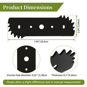CLSR2U hardened steel blade with powder coating for durability.