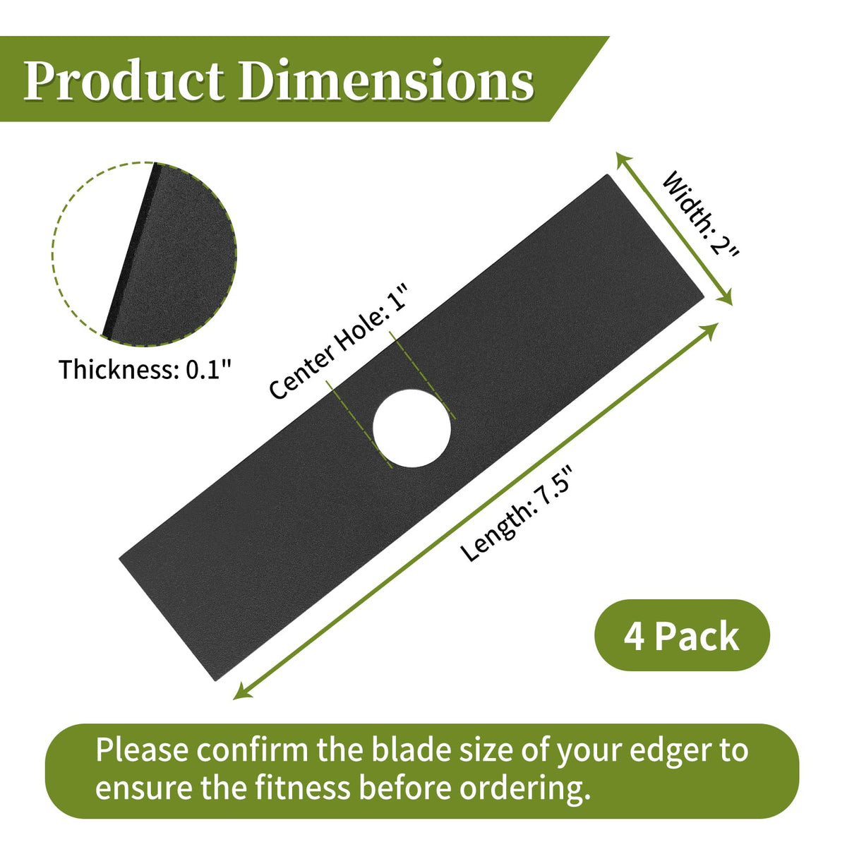 CLSR2U edger blade replacement step image demonstrating safe removal.