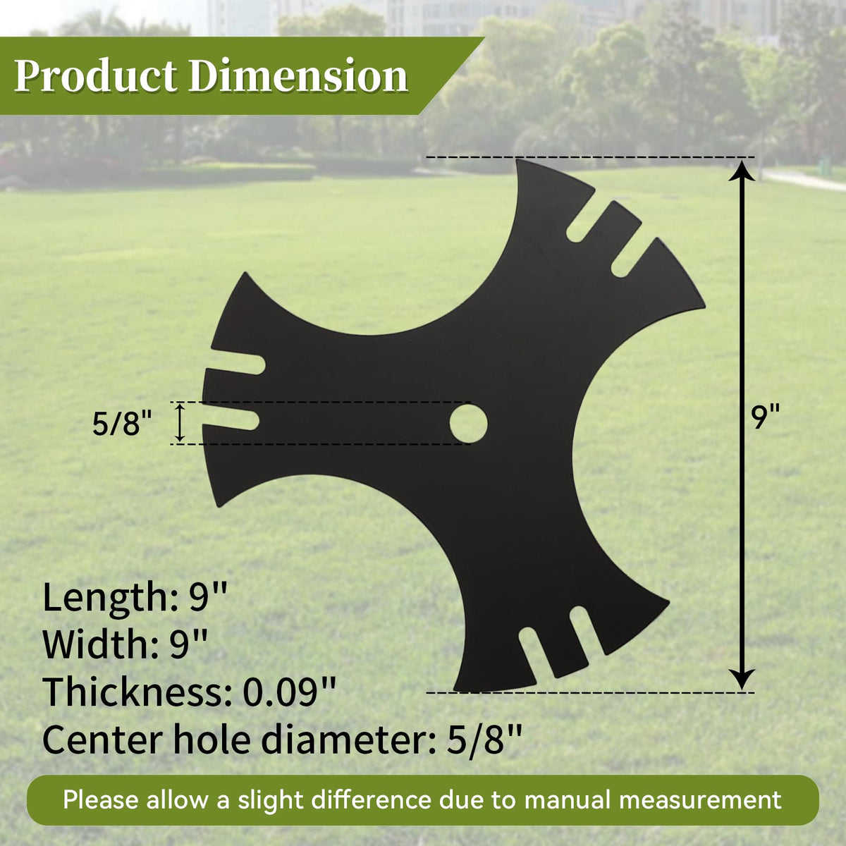 Sharp-edged blades slice through grass efficiently for faster edging results.