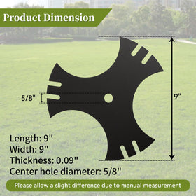 Sharp-edged blades slice through grass efficiently for faster edging results.