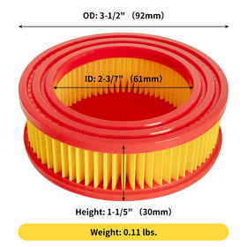 CLSR2U foam pre-filter captures debris to extend main filter life.