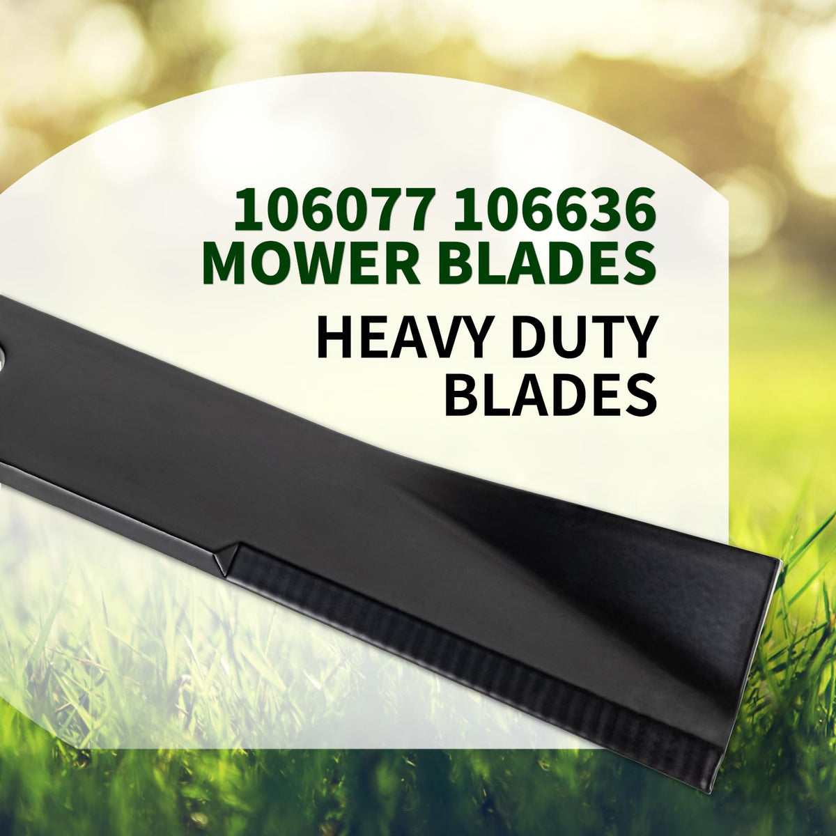 CLSR2U mulching blade design for even clipping distribution