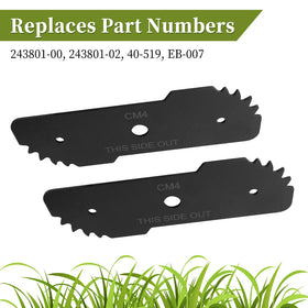CLSR2U serrated edger blade provides clean, rapid cuts along pavements.