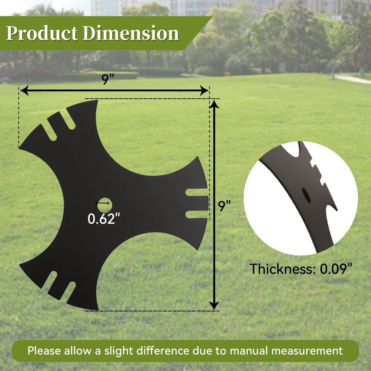 CLSR2U sharp-edged blade for clean cuts and efficient edging