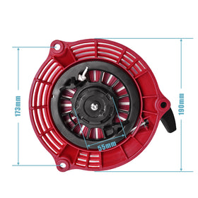 Cluparis recoil starter for Honda GC160 engine enables reliable pulls.