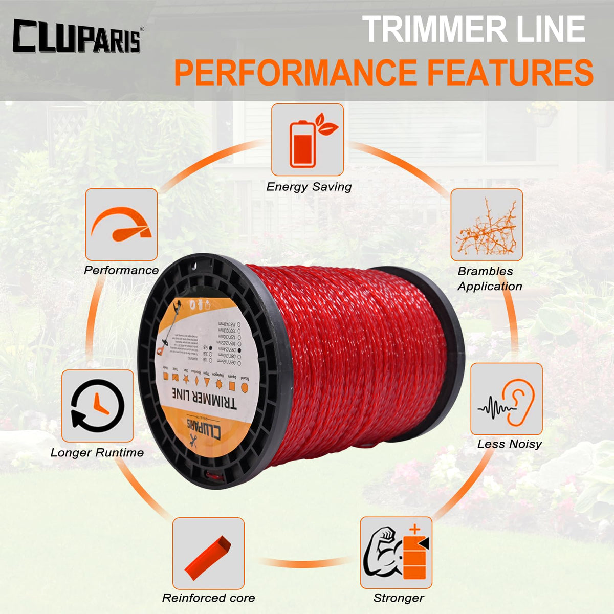 Cluparis quick-cutting action demonstrates neat lines around flower beds