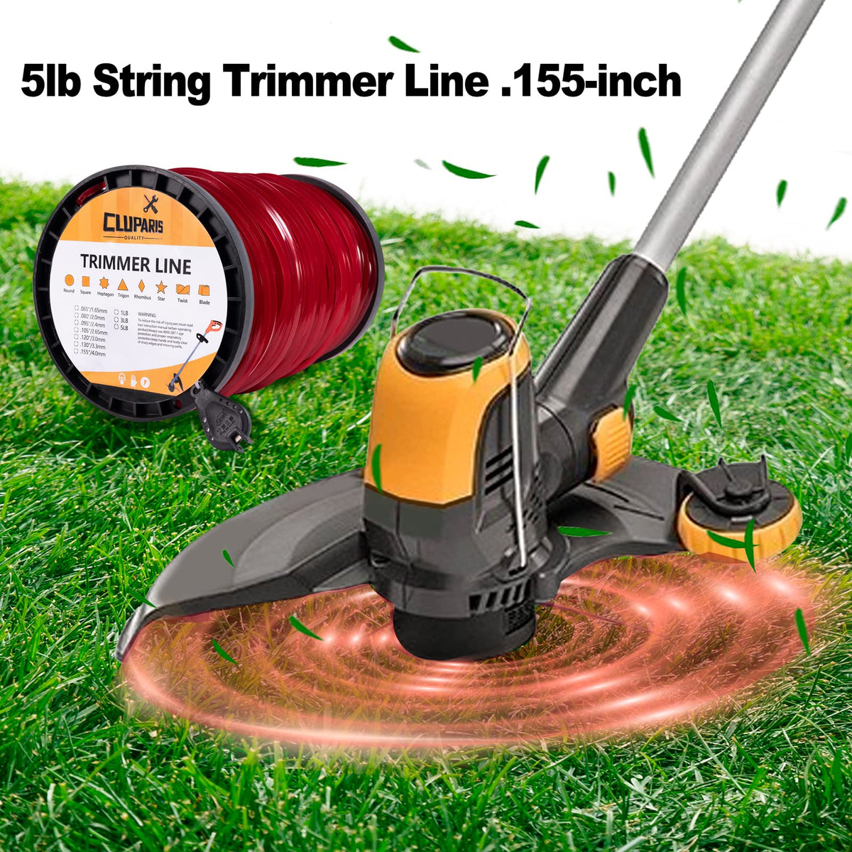 Cluparis square line design reduces tangling during trimming