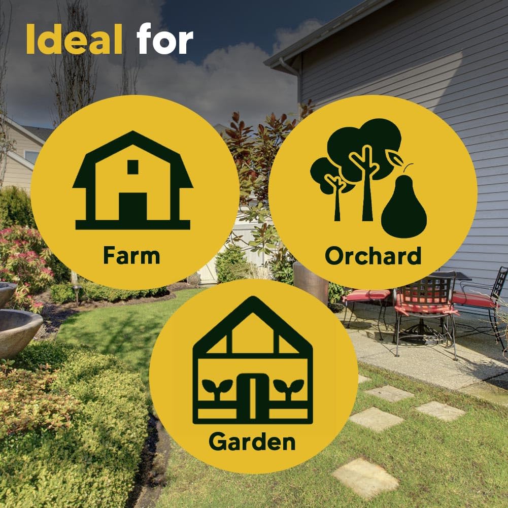 CLVDOFSS eight-pack deer repellent used around garden beds.