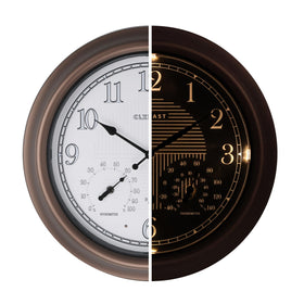CLXEAST 18-inch illuminated clock front view for clear day and night time