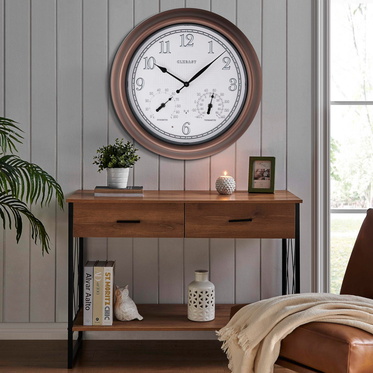 CLXEAST housewarming gift idea clock combining function with modern style
