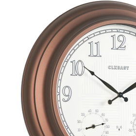 CLXEAST oversized 24in clock ideal for garden or entryway.