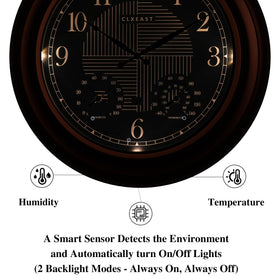 CLXEAST thermometer and hygrometer display environment readings.