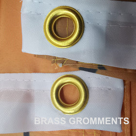 CLYTTE Dont Tread On Me flag with brass grommets for secure porch or deck hanging.