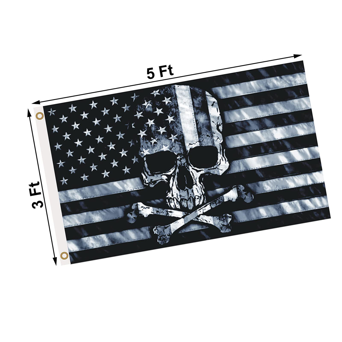CLYTTE 3x5 ft pirate banner for porch, wall, storefront decor.