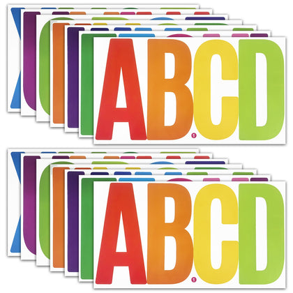 CMBBZZY 6-inch letter stickers in multi-color for bold mailbox displays.