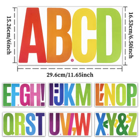 CMBBZZY large alphabet letters arranged for eye-catching door signage.