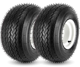 CMOOD 18x8-50-8 tire with rim for riding mowers, ready to install