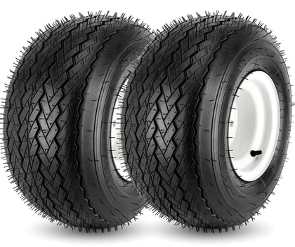 CMOOD 18x8-50-8 tire with rim for riding mowers, ready to install