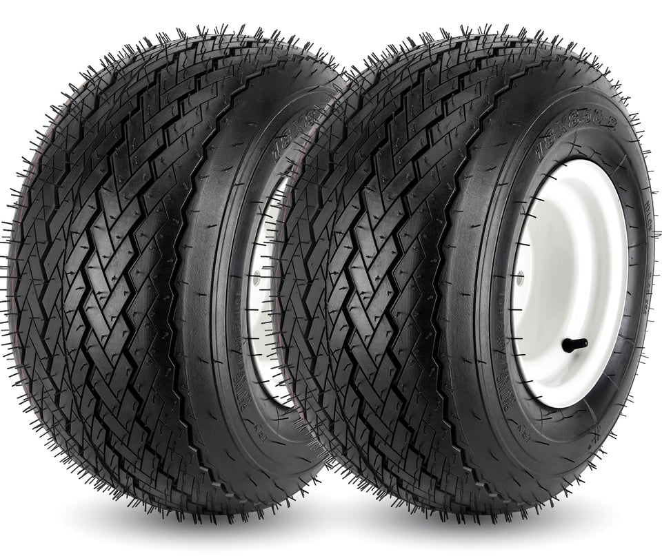 CMOOD 18x8-50-8 tire with rim for riding mowers, ready to install